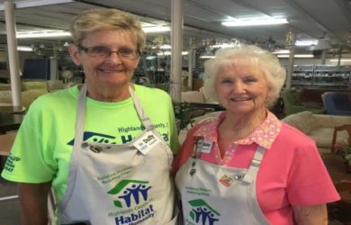 Happy ReStore volunteer faces