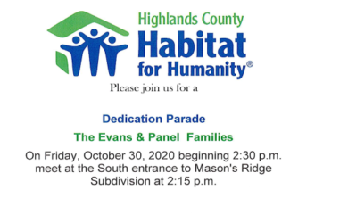 Home Dedication Parade