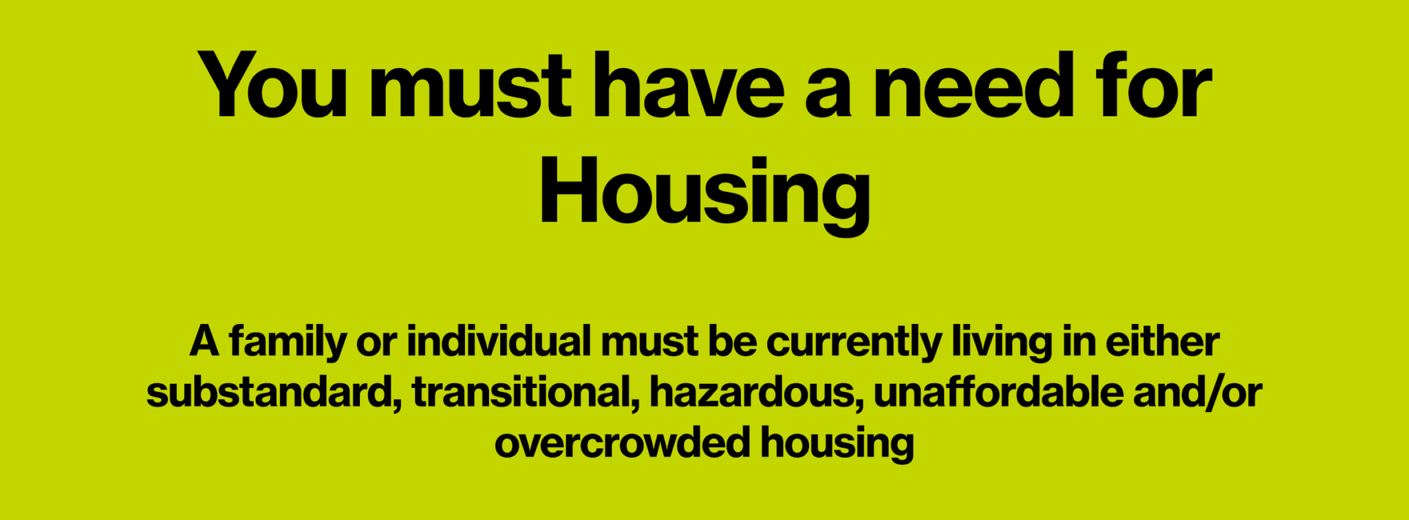 Requirements Habitat For Humanity Highlands County